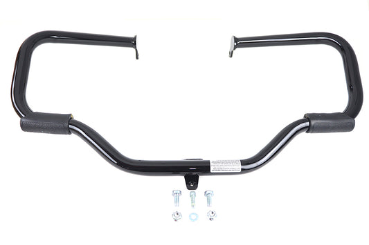 HARLEY OE Gloss Black Front Engine Bar with Footpeg Pads fits 2009-UP FLT, 2009-UP FLHT, 2009-UP FLHR, 2009-UP FLHX,