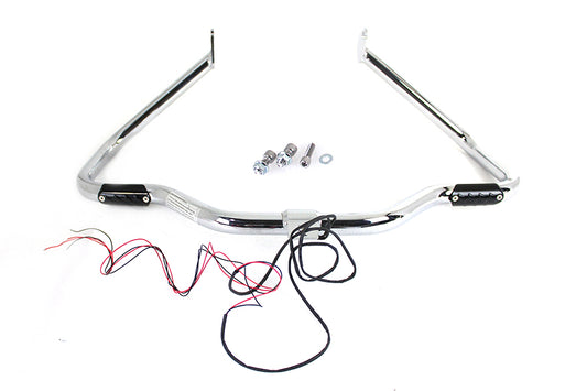 HARLEY Chrome Front Turn Signal Highway Bar Fits 1997-2008 FLT,