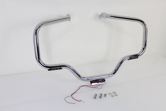 HARLEY Chrome Front Turn Signal Highway Bar Fits 2000-2017 FLST,