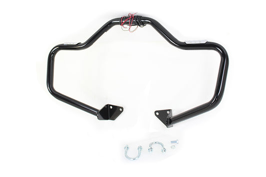 HARLEY Black Front Turn Signal Highway Bar Fits 2006-2017 FXD,