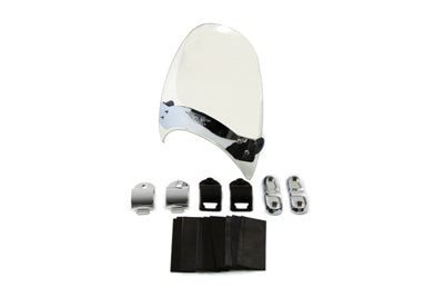 HARLEY Flyscreen Windshield with Light Grey Tint Fits 1982-1994 FXR, 1982-1994 FXRS, 1993-2005 F