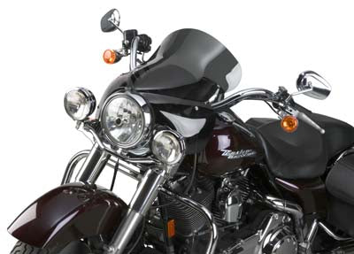 HARLEY Wave Q R Windshield with Dark Tint Fits 1994-2016 FLHR, 1998-2014 FLHRC, 2004-2007 FLHRS,