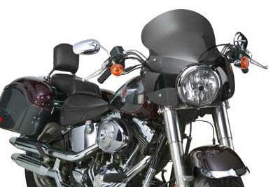 HARLEY Wave Q R Windshield with Dark Tint Fits 1986-1990 FLST, 2006-2006 FLST, 2012-2016 FLS,