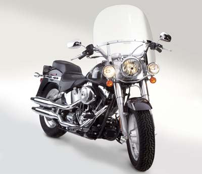 HARLEY Switchblade Detachable Clear 2-Up Windshield Fits 1986-UP FLST, 41mm Forks 2012-2015 FLS, 1