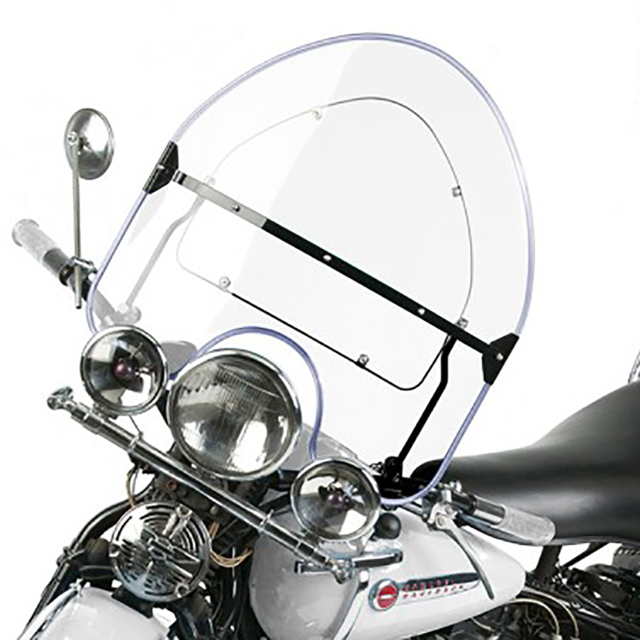 HARLEY National Cycle Spring Fork Windshield Clear fits 1936-1948 UL, 1936-1957 G, 1936-1952 WL, 1936-1940 EL, 1941-1948 FL,