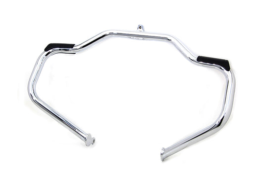 HARLEY Chrome Front Engine Bar with Footpeg Pads fits 2009-UP FLT, 2009-UP FLHXXX, except FLTR
