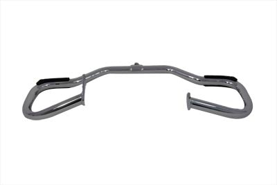 HARLEY Chrome Front Engine Bar with Footpeg Pads Fits 1986-1999 FLST,