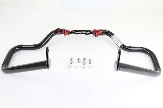 HARLEY Black Front Turn Signal Highway Bar Fits 2018-UP FLST, 2018-UP FXST,
