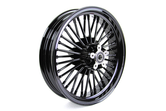 HARLEY 16 inch x 3.5 inch Duro 36 Fat Spoke Uni-Wheel Black Fits 1936-1952 EL, 1941-1966 FL,