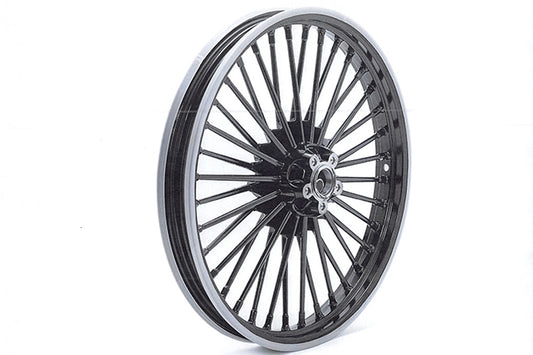 HARLEY 21 inch x 2.15 inch Duro 36 Fat Spoke Matte Black Wheel fits 1996-2007 FXST, 1996-2007 FXDWG, 1996-2007 FXSTS,