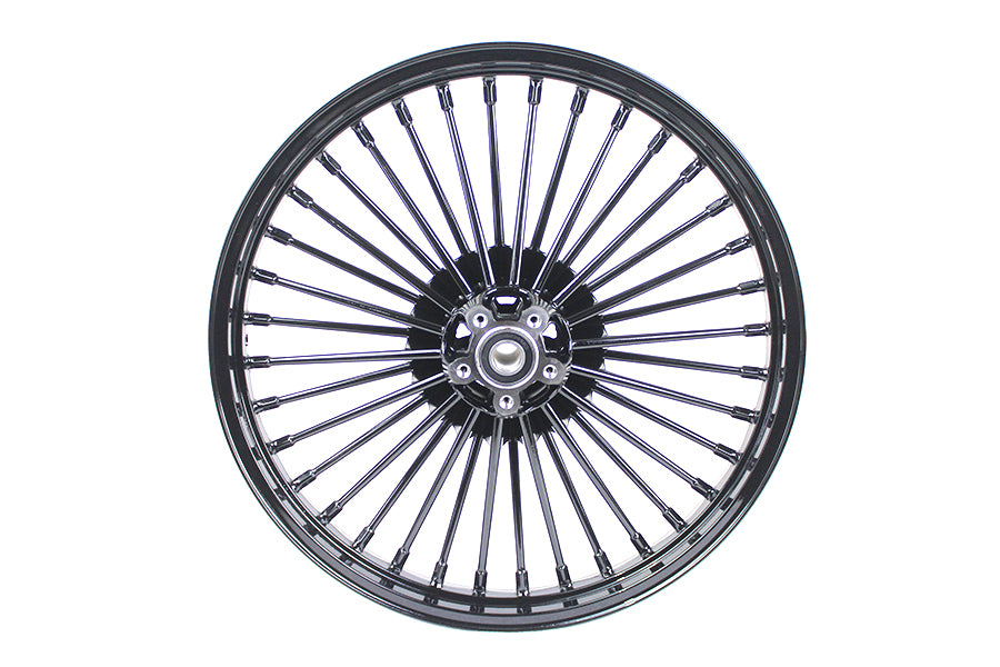 HARLEY 21 inch x 2.15 inch Front Spoke Wheel Black fits 2008-UP FXST, 2008-UP FXST,