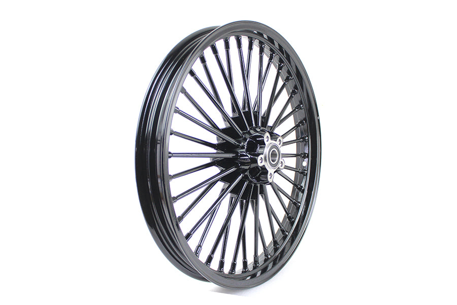 HARLEY 21 inch x 2.15 inch Front Spoke Wheel Black fits 2008-UP FXST, 2008-UP FXST,