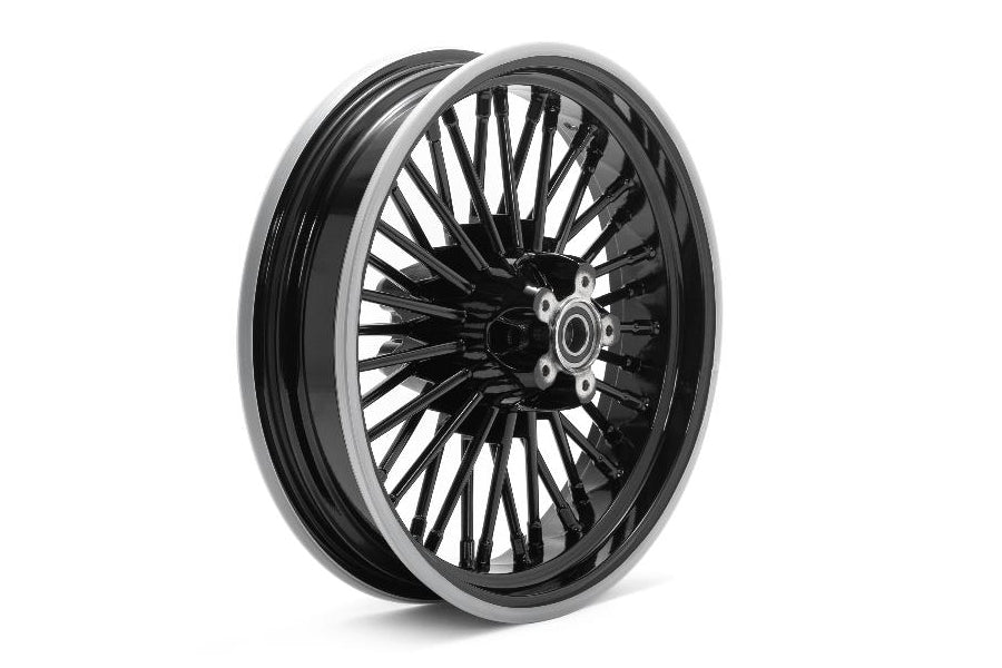 HARLEY Front 16 inch x 3.5 inch Duro 36 Fat Spoke Matte Black Wheel fits 1984-1999 FLT,