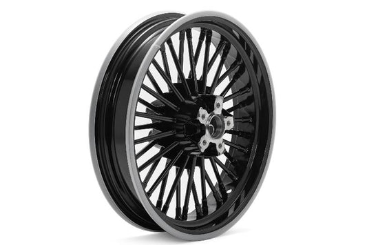 HARLEY 16 inch x 3.5 inch Duro 36 Fat Spoke Duro Wheel Black Fits 1986-2006 FLST, 1986-2006 FLSTF,