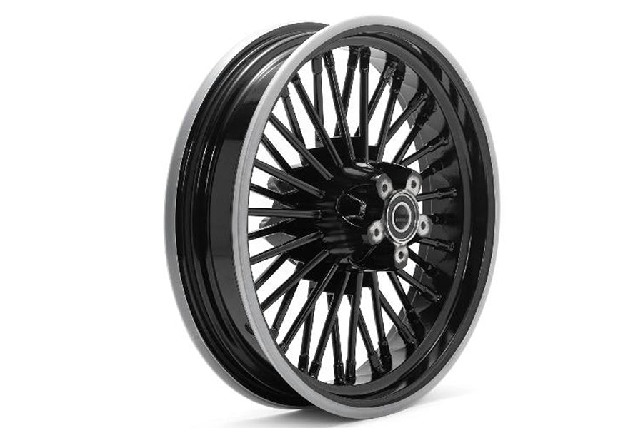 HARLEY Rear 16 inch x 3.5 inch Duro 36 Fat Spoke Matte Black Wheel fits 2006-2009 FXD, 2005-2007 FLT, 2005-2007 XL, 2000-2008 FXST,