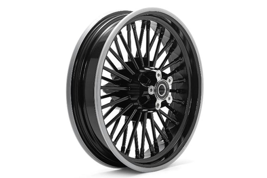 HARLEY Rear 16 inch x 3.5 inch Duro 36 Fat Spoke Matte Black Wheel fits 2006-2009 FXD, 2005-2007 FLT, 2005-2007 XL, 2000-2008 FXST,