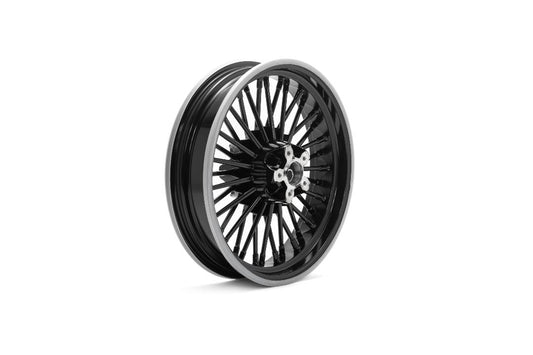 HARLEY 16 inch x 3.5 inch Duro 36 Fat Spoke Matte Black Wheel Fits 1973-1984 FL, Front 1973-1985 FL,