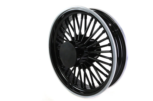 HARLEY Front 16 inch x 3.5 inch Duro 36 Fat Spoke Matte Black Wheel Fits 2000-2007 FLT,