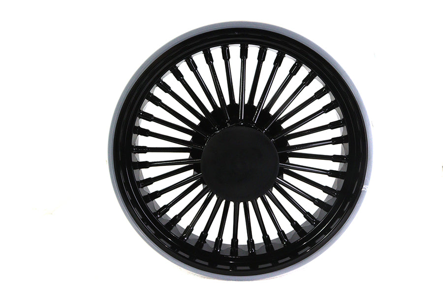 HARLEY Front 16 inch x 3.5 inch Duro 36 Fat Spoke Matte Black Wheel fits 1984-1999 FLT, 2007-2007 FLT,