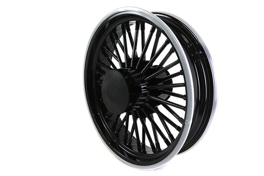 HARLEY Front 16 inch x 3.5 inch Duro 36 Fat Spoke Matte Black Wheel Fits 1984-1999 FLT, 2007-2007