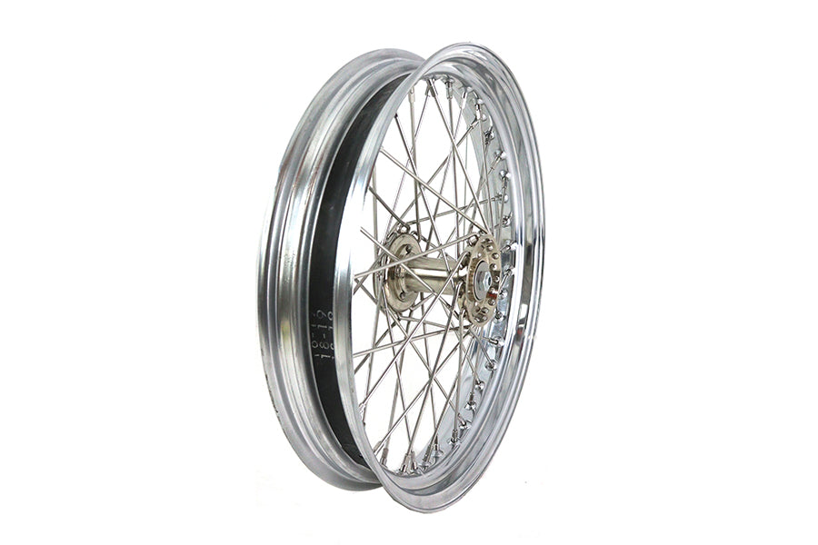 HARLEY WR 19 inch X 3.00 Front Spool Wheel with Chrome Rim fits 1936-1952 WL, 1941-1952 WR,