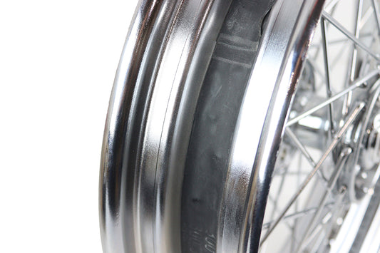 HARLEY 16 inch x 3.00 inch Replica F-H Star Hub Wheel Chrome Fits 1936-1940 EL, 1941-1966 FL, 19