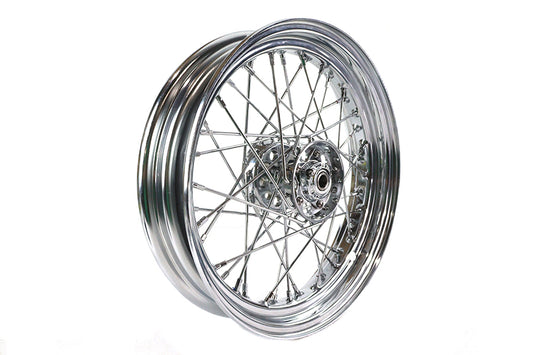 HARLEY 16 inch x 3.00 inch Replica Rear Spoke Wheel Fits 1936-1940 EL, Front or Rear 1941-1966 FL, F