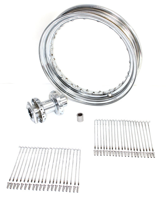HARLEY 16 inch x 3.00 inch Front Spoke Wheel Fits 1984-1985 FXWG, 1984-1995 FXST, 1991-1995 FXDW