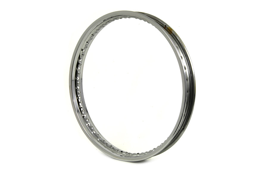 HARLEY 21 inch x 1.85 inch Rolled Edge Front Wheel Rim Chrome fits 0- Custom, application for rear application