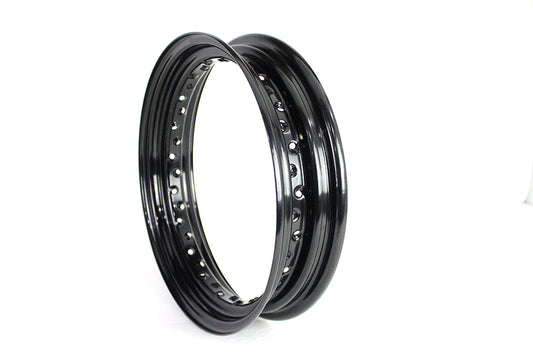 HARLEY Kelsey Hayes Replica 16 inch x 3.00 inch Wheel Rim Black Fits 0- Custom, application for fro