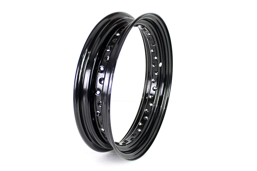 HARLEY Kelsey Hayes Replica 16 inch x 3.00 inch Wheel Rim Black fits 0- Custom, application for front or rear