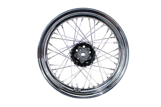 HARLEY 16 inch x 3.00 inch KH Type Star Hub Wheel Black Fits 1948-1966 FL,