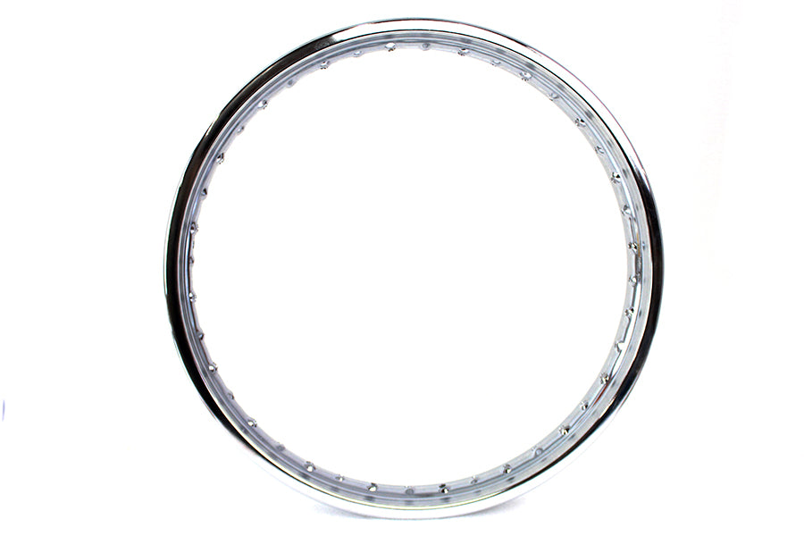 HARLEY 21 inch X 2.15 inch Rolled Edge Chrome Wheel Rim fits 0- All, models for front application