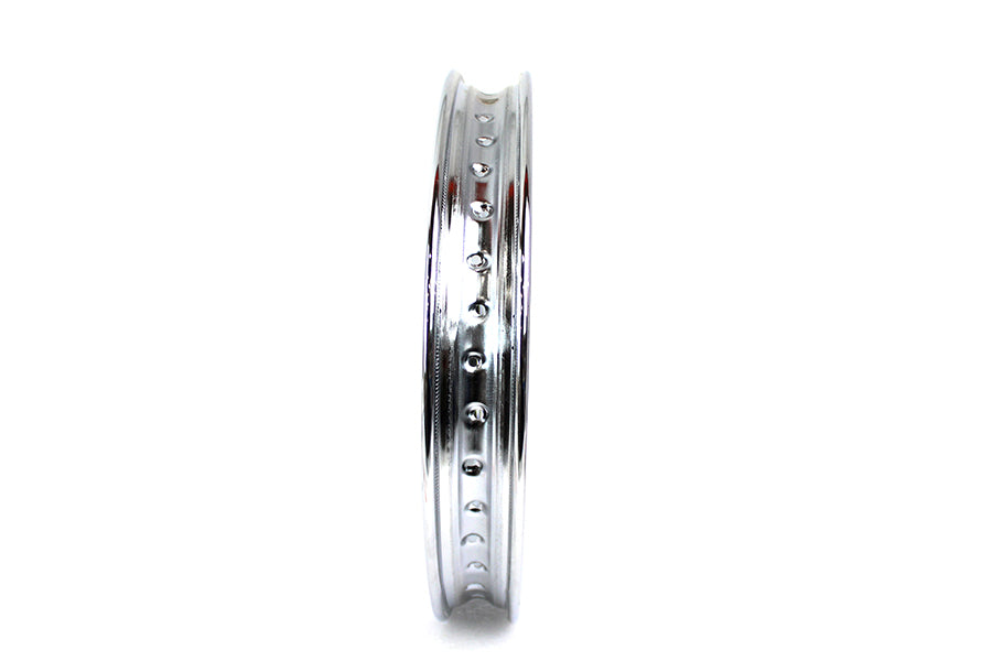 HARLEY 21 inch X 2.15 inch Rolled Edge Chrome Wheel Rim fits 0- All, models for front application