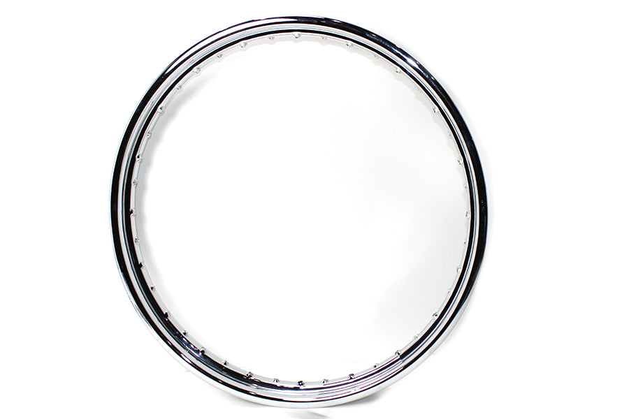 HARLEY 21 inch X 2.15 inch Rolled Edge Chrome Wheel Rim fits 0- All, models for front application