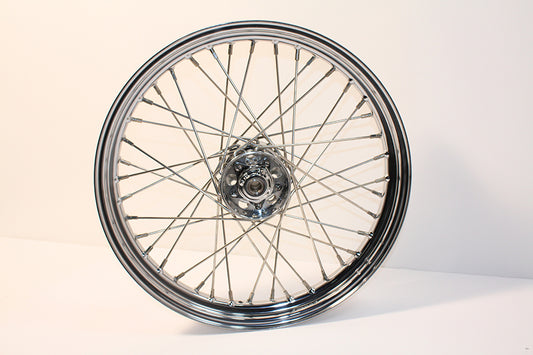 HARLEY 19 inch x 2.50 inch Replica Front or Rear Spoke Wheel fits 1936-1940 EL, 1941-1966 FL, 1937-1948 UL,