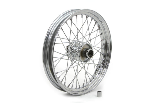 HARLEY 19 inch x 2.50 inch Replica Front Spoke Wheel fits 1984-1995 FXST, 1991-1995 FXDWG, 1984-1985 FXWG,
