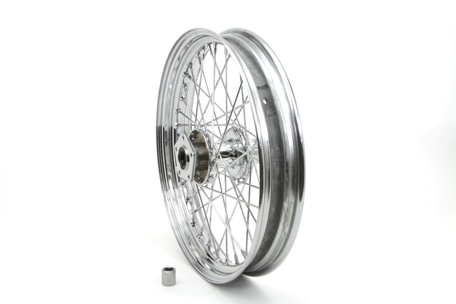 HARLEY 19 inch x 2.50 inch Replica Front Spoke Wheel fits 1984-1995 FXST, 1991-1995 FXDWG, 1984-1985 FXWG,