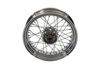 HARLEY Rear 16 inch x 4.00 inch Replica Spoke Wheel Fits 1936-1940 EL, Front or Rear 1941-1966 FL, F