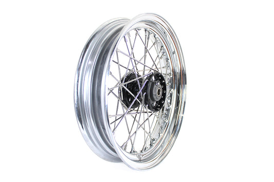 HARLEY 16 inch X 3.00 inch Replica Front or Rear Spoke Wheel Fits 1936-1940 EL, Front or Rear 1941-1