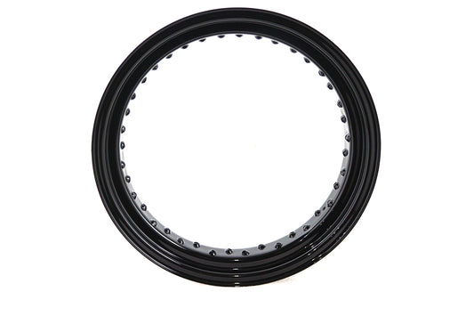 HARLEY 18 inch x 3.50 inch Drop Center Rim Black Fits 0- All, models for front or rear application