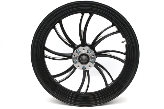 HARLEY 18 inch x 3.5 inch Vortex Front Wheel Black Cut Fits 0- Custom, application
