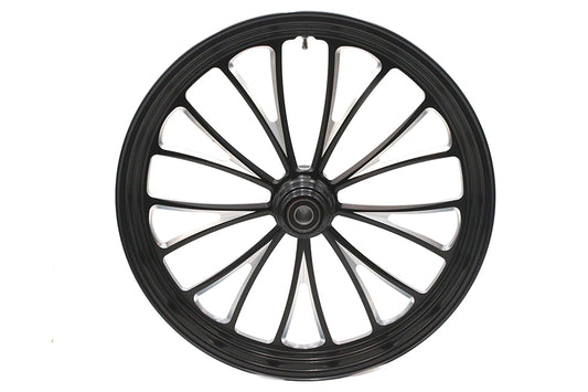 HARLEY 23 inch x 3.5 inch Manhattan Front Wheel Black Cut Fits 0- Custom, Application