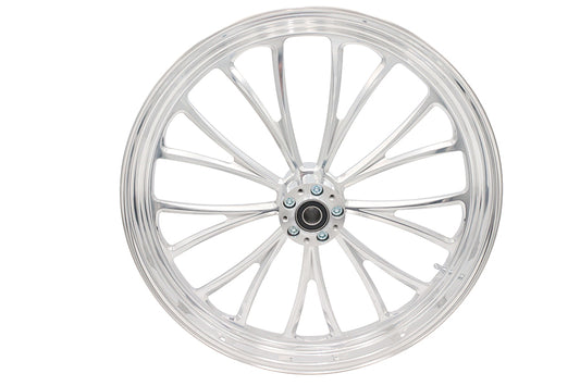 HARLEY 23 inch x 3.5 inch Manhattan Front Wheel Polished Aluminum Fits 0- Custom, Application