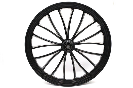 HARLEY 26 inch x 3.5 inch Manhattan Front Wheel Black Cut Fits 0- Custom, Application