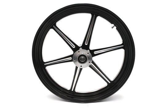 HARLEY 21 inch x 3.5 inch Revolver Front Wheel Black Cut Fits 0- Custom, application