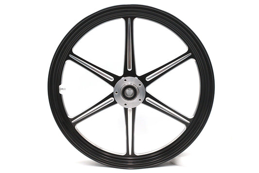 HARLEY 21 inch x 2.15 inch Revolver Front Wheel Black Cut Fits 0- Custom, Application