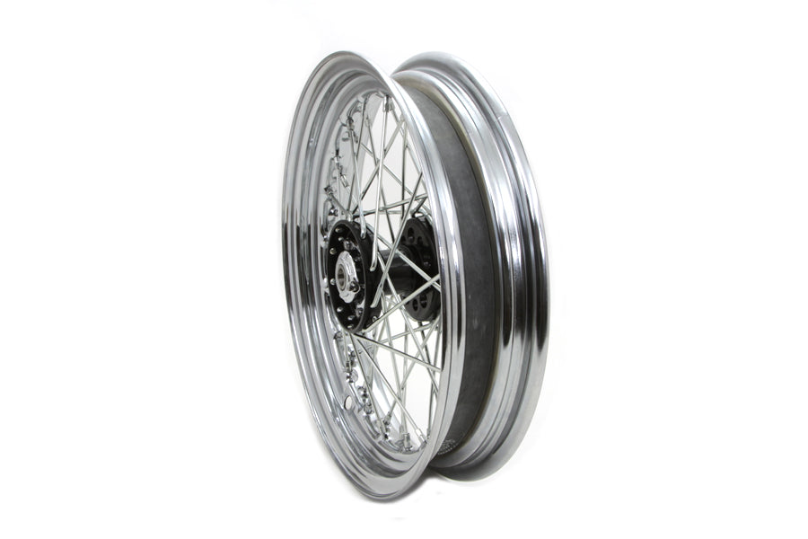 HARLEY 16 inch x 3.00 inch Replica Front or Rear Spoke Wheel fits 1936-1940 EL, Front or Rear 1941-1966 FL, Front or Rear 1937-1948 UL, Front or Rear