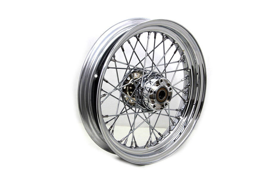 HARLEY 16 inch x 3.00 inch Front Spoke Wheel Chrome fits 2011-2017 FLST, with ABS 2011-2017 FXST, with ABS