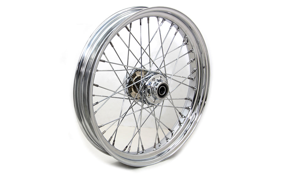 HARLEY 21 inch x 3.25 inch Front Spoke Wheel Chrome fits 2011-2017 FLST, with ABS 2011-2017 FXST, with ABS 2011-2017 FXDWG, with ABS